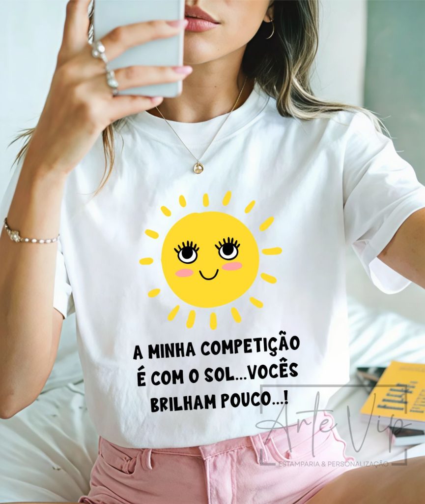 A minha competição é com o sol... Vocês brilham pouco!